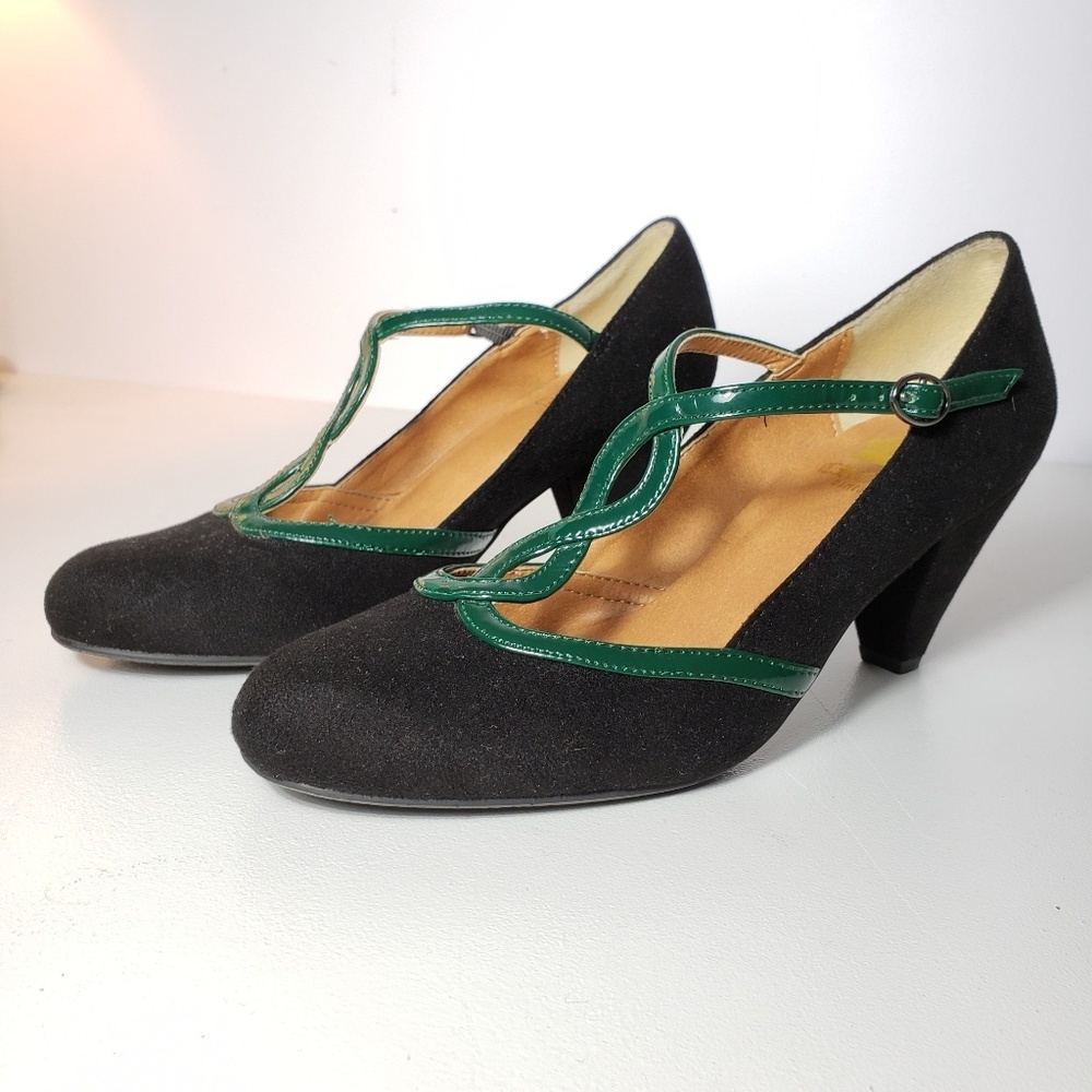 CROWN VINTAGE Braided T-Strap Pump - Picture 2 of 4